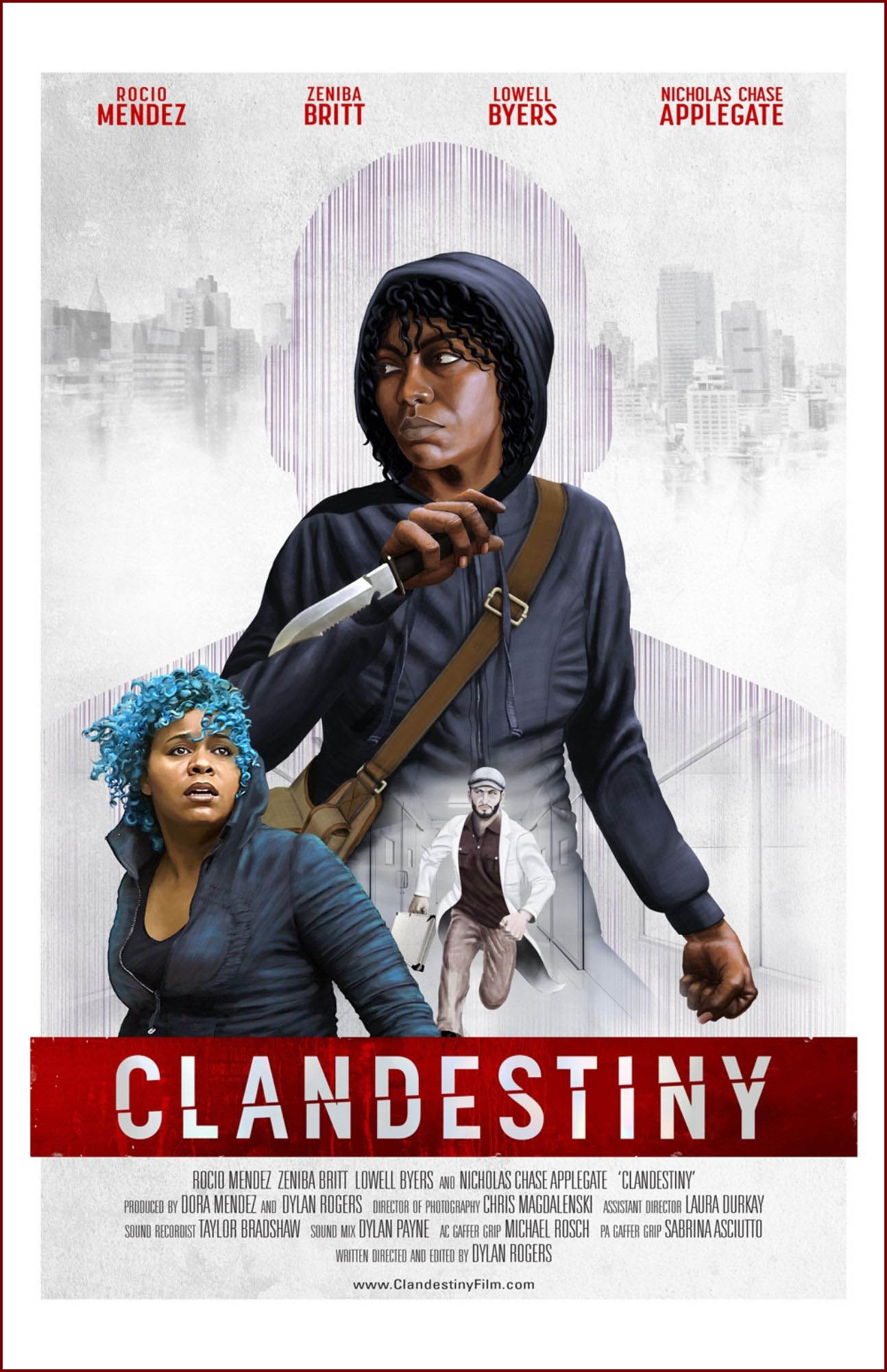 CLANDESTINY, Dylan Rogers, writer, director, producer