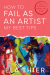 Cover of Ela Thier's Book: How to Fail As An Artist - My Best Tips. Cover is bright red, with white text for the title and one of Ela's abstract paintings in the lower part of the cover.